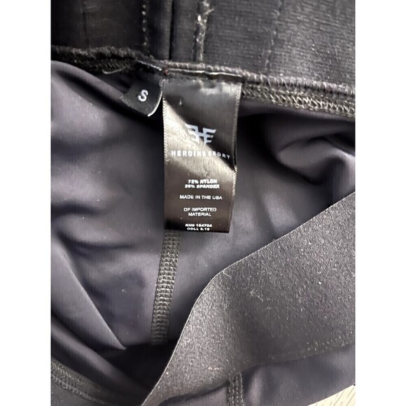 Heroine Sport Strike Leggings Mix Metal Black Size S Womens 25" - Picture 9 of 9